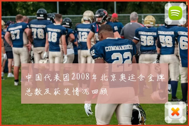 中国代表团2008年北京奥运会金牌总数及获奖情况回顾